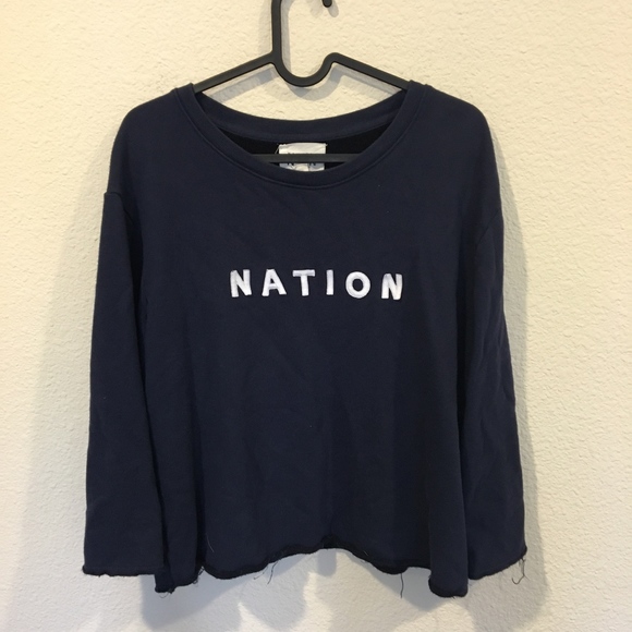 Nation LTD Tops - Nation Ltd Sami Knit long sleeve sweatshirt Nation LTD Tops - Nation Ltd Sami Knit long sleeve sweatshirt